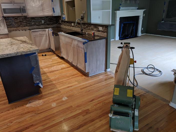 Before re-sanding existing